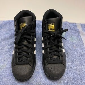 Black high top Adidas